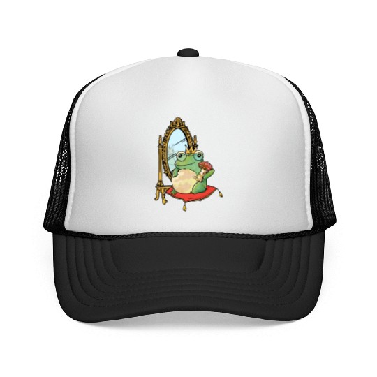 Classy Royalty Prince Toad Frog Amphibian Trucker Caps