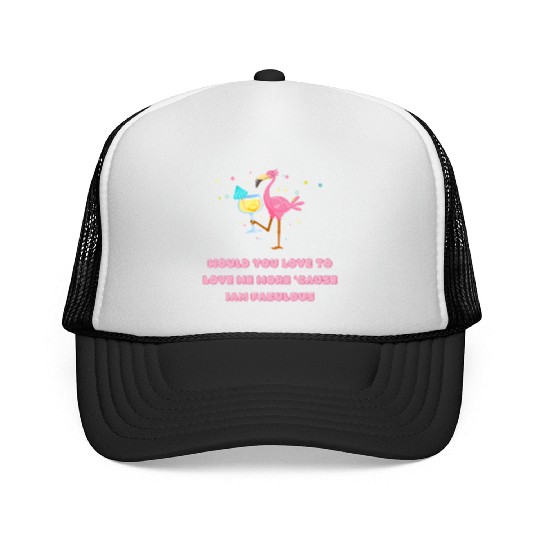 Flamingo love Trucker Caps