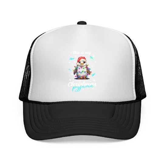Winter Christmas Pyjama Penguin Trucker Caps