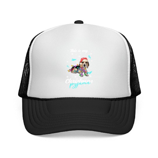 Winter Christmas Pyjama Beagle Trucker Caps