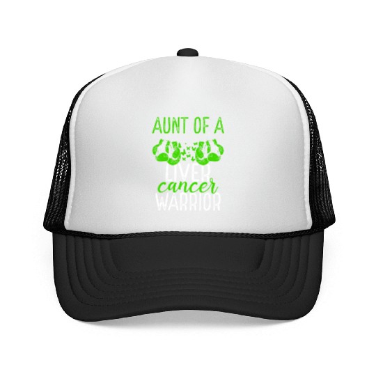 Aunt Liver Cancer Awareness Niece Nephew Trucker Caps