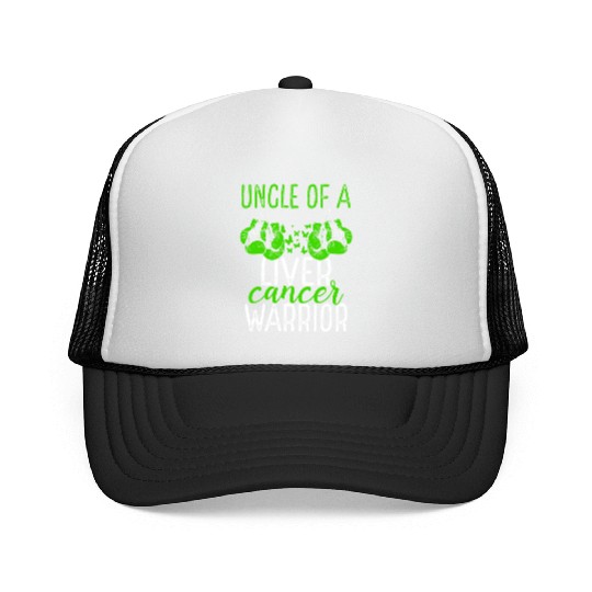 Uncle Liver Cancer Awareness Niece Nephew Trucker Caps