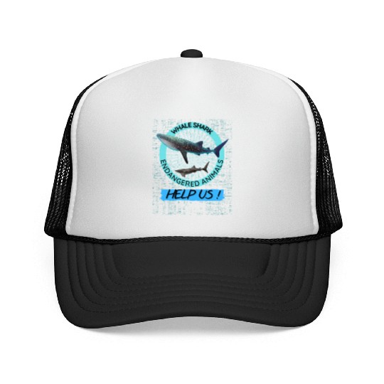 Protect Marine Animal Whale Shark Trucker Caps