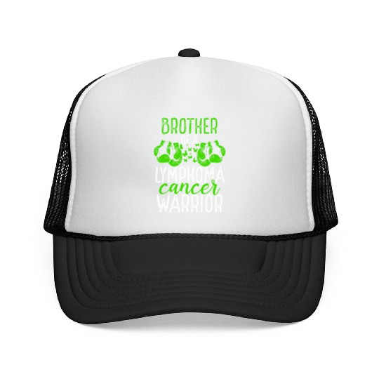 Brother Lymphoma Cancer Awareness Sibling Twin Trucker Caps