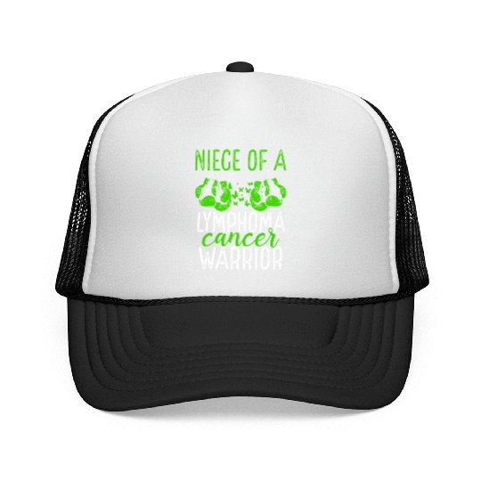 Niece Lymphoma Cancer Awareness Aunt Uncle Trucker Caps