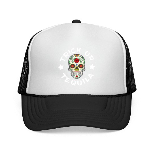 Sugar Skull T - Trucker Caps | Trick Or Tequila Trucker Caps