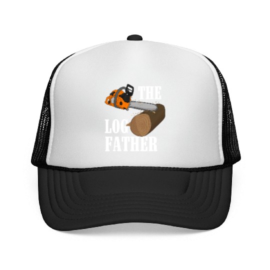 Lumberjack Orange Chainsaw Trucker Caps