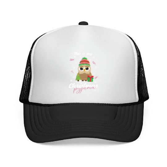 Winter Christmas Pyjama Owl Trucker Caps