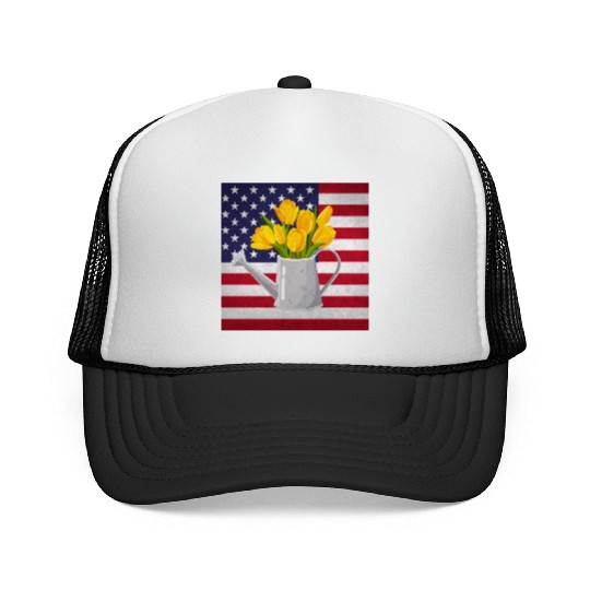 Tulip Gardening Trucker Caps