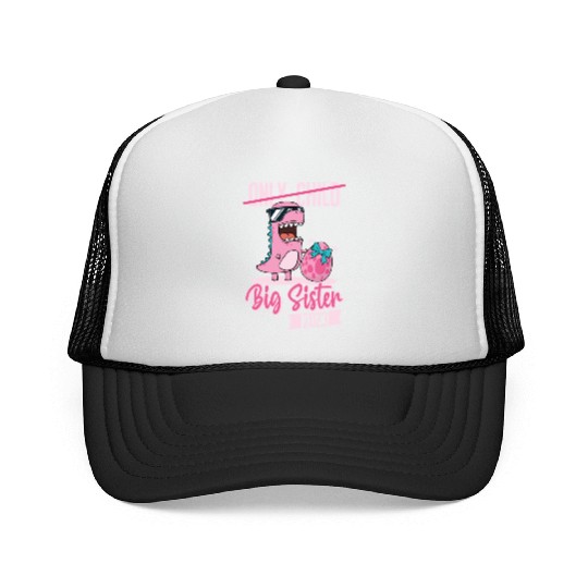 Only Child Big sister 2023 pregnancy baby girls Trucker Caps