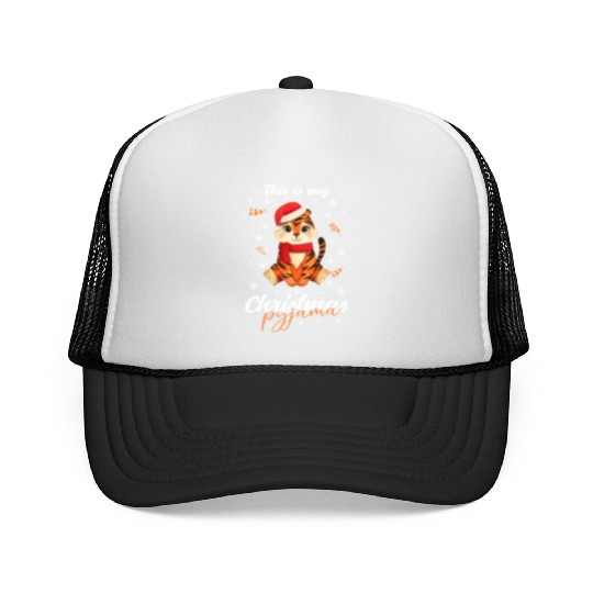 Winter Christmas Pyjama Tiger Trucker Caps