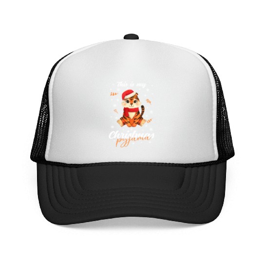 Winter Christmas Pyjama Tiger Trucker Caps