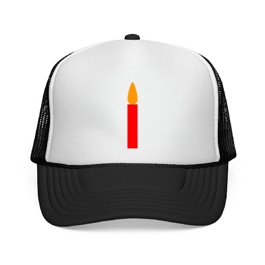 red advent candle Trucker Caps