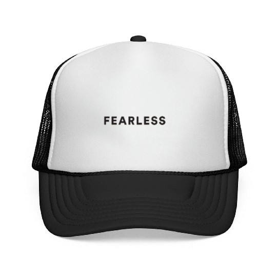 Fearless black quote Trucker Caps