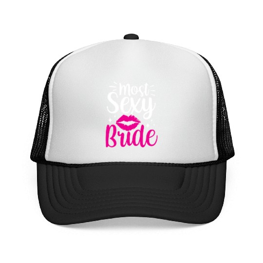 Most Sexy Bride Cute Wedding Bachelorette Party Trucker Caps