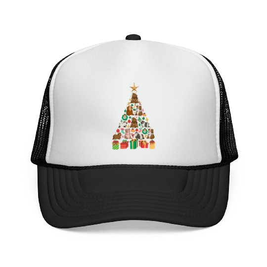 Guinea Pig Christmas Tree Trucker Caps