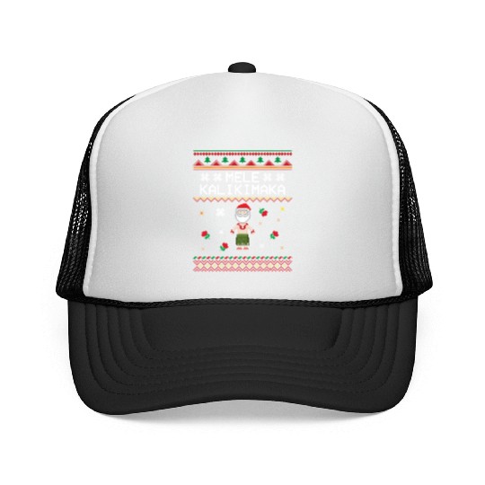 x27 Mele Kalikimaka x27 Great Christmas Pattern Trucker Caps