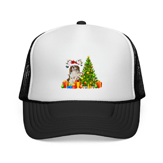 Cavalier King Charles Spaniel Christmas Dog Lover Trucker Caps
