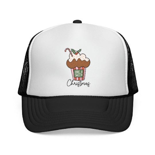 Have a Sweet Christmas Hot Chocolate Trucker Caps