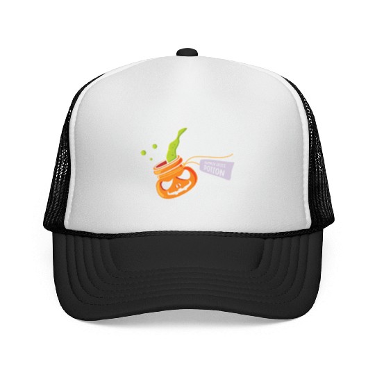 Pumpkin Spice Potion Coffee Enthusiast Halloween Trucker Caps