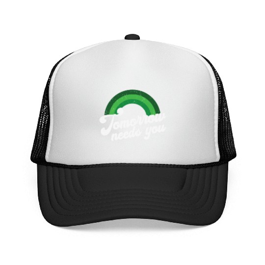 Rainbow Mental Health Tomorrow Needs You Trucker Caps