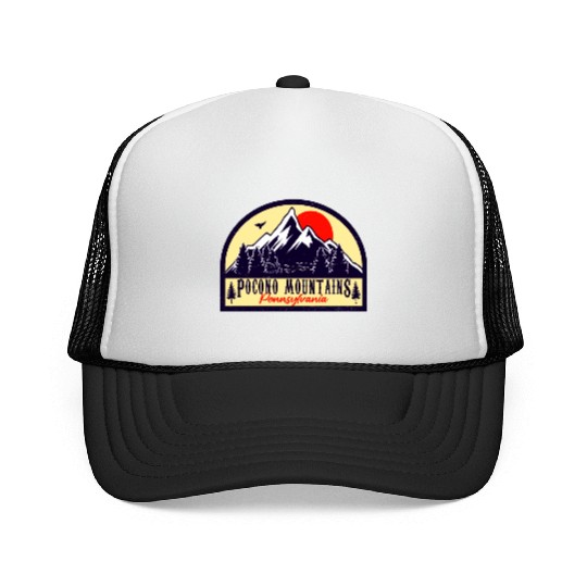 Pocono Mountains Pennsylvania Trucker Caps