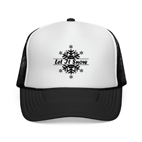Let it snow in Christmas Trucker Caps