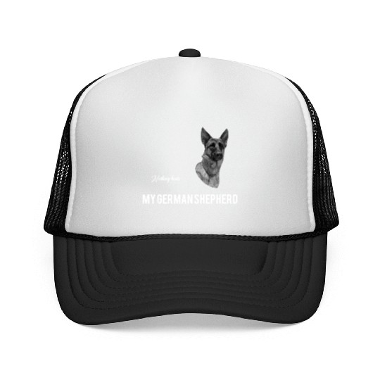 Nothing beats my German Shepherd Trucker Caps