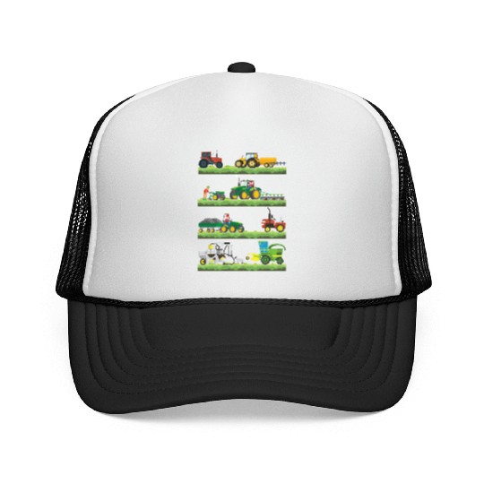 Agricultural Machinery Tractors Farmer Vehicles Trucker Caps