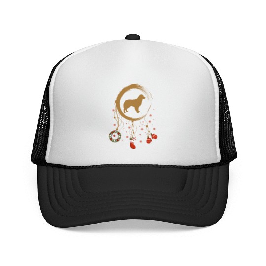 dog dreamcatcher Christmas Australian Shepherd Trucker Caps