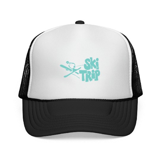 Cool Skiing Ski Trip Trucker Caps