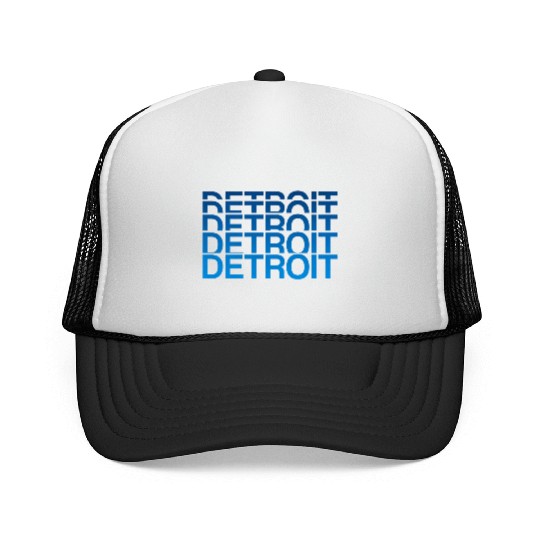 Detroit Michigan Trucker Caps