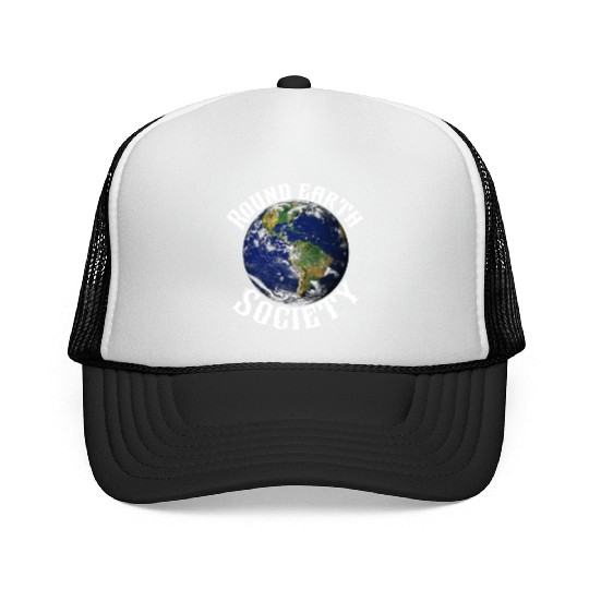 Round earth society Trucker Caps