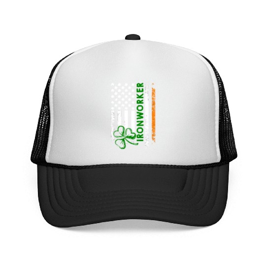 Im An Irish Ironworker Ironworker Trucker Caps