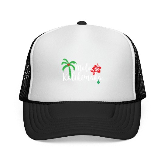 Mele Kalikimaka Hawaiian Merry Christmas Trucker Caps