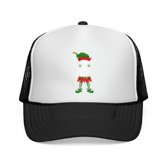 Cat Lover Elf Family Matching Christmas Party Trucker Caps