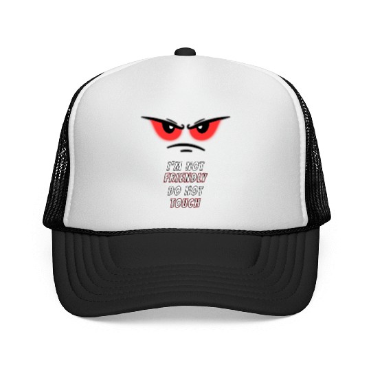 I'm not Friendly Do Not Touch, Funny memes Trucker Caps