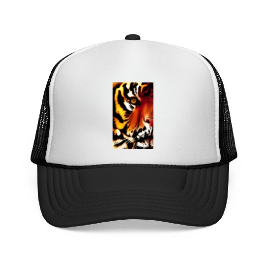 Tiger face Trucker Caps