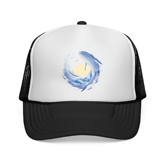 Big whale sea sailing Big whale sea sailing inspir Trucker Caps