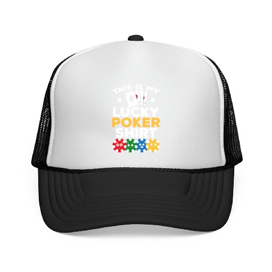 Poker Player - This Is My Lucky Poker Trucker Caps - Poke