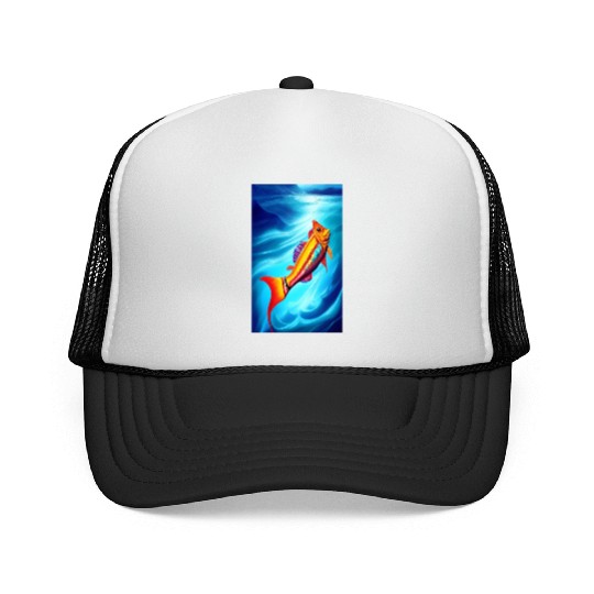 Colorful fish Trucker Caps