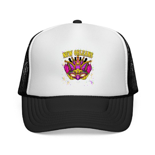 New Orleans Mardi Gras Parade Fesitval Trucker Caps