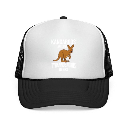 Funny Kangaroo Are Just Tyrannosaurus Deers Trucker Caps