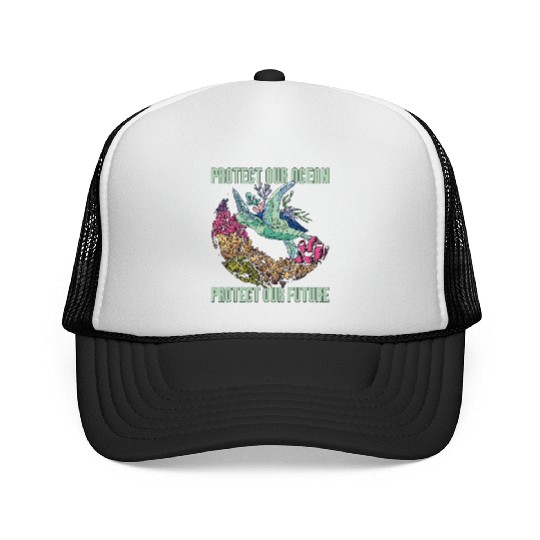 Marine Biology Protect Our Ocean Loves Marine Life Trucker Caps