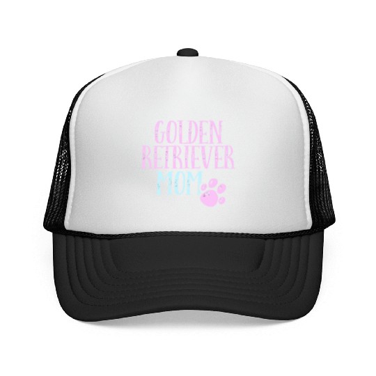 Golden Retriever Mama Dog Lover Mom Owner Cute Wom Trucker Caps