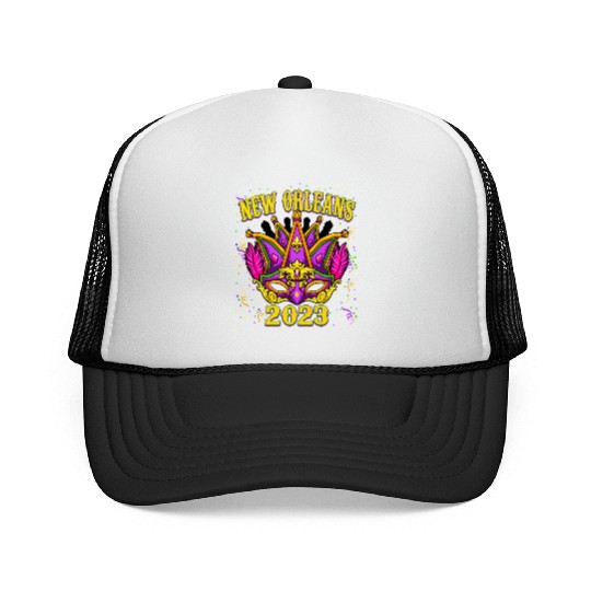 New Orleans 2023 Mardi Gras Festival Trucker Caps