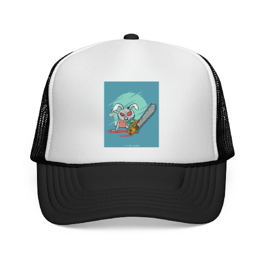 Angry rabbit chainsaw Angry rabbit chainsaw inspir Trucker Caps