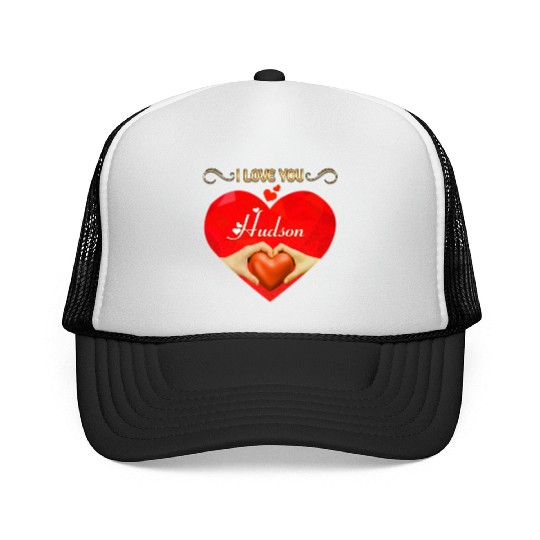 I love you Hudson Trucker Caps