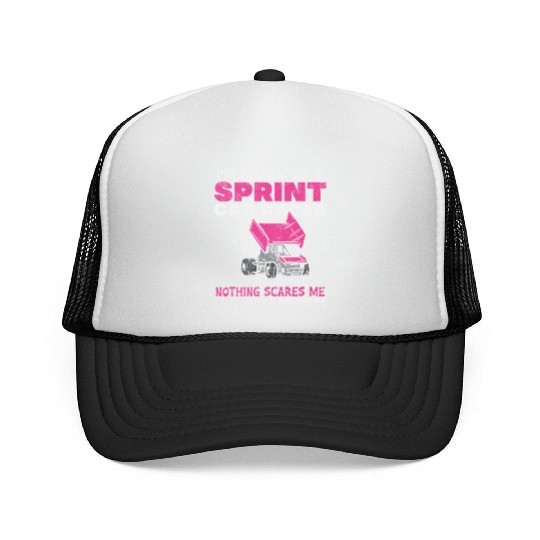 Mom Of A Sprint Car Racer Race Day Driver Mother P Trucker Caps