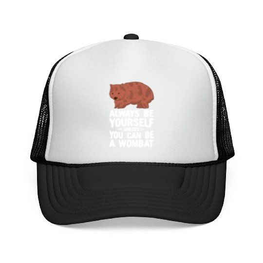 Native Australian Animal Lovers Cute Wombat Trucker Caps